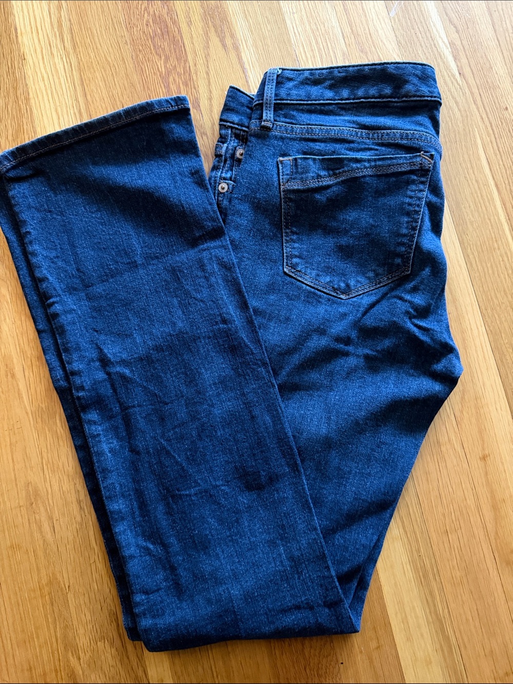 Express Stella Barely Boot Low Rise Jeans